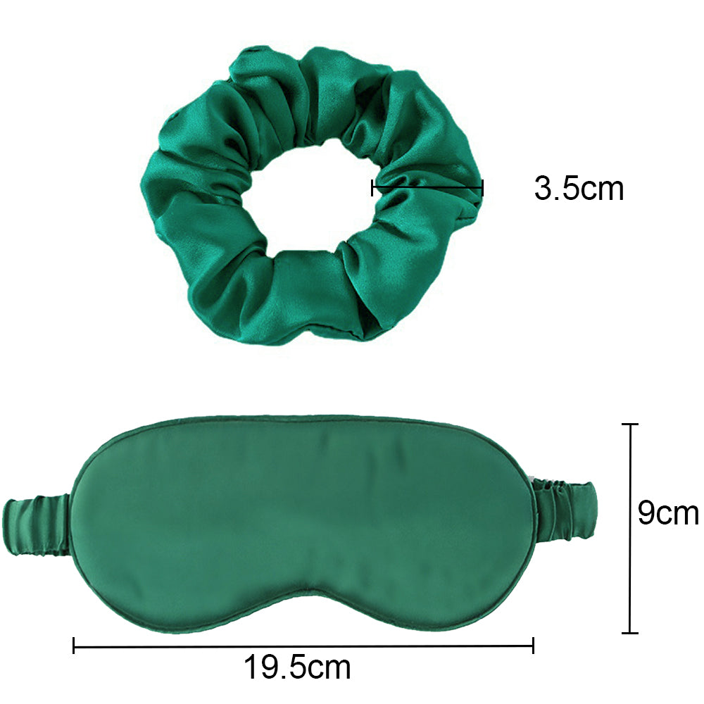 100% Pure Natural Silk Pillowcase Sleep Eye Mask Hair Ring As Birthday Valentine's Day New Year Christmas Gift Set