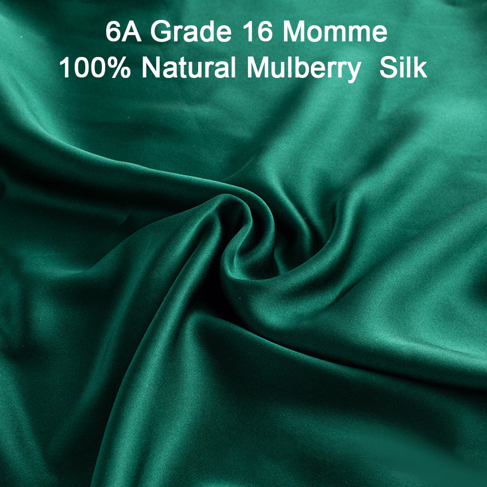 100% Pure Natural Silk Pillowcase Sleep Eye Mask Hair Ring As Birthday Valentine's Day New Year Christmas Gift Set